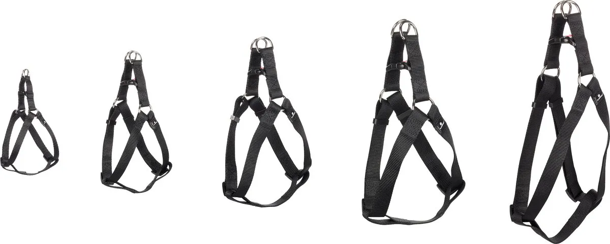 Flamingo Ziggi Step&go Hondenharnas - Zwart L 60-90cm