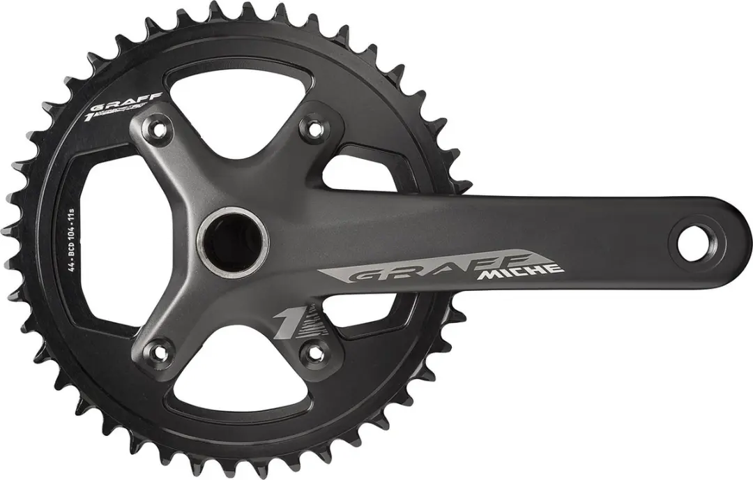 Miche Graff One Crankset 165mm/42T 11v - Zwart - afbeelding 2 van 3