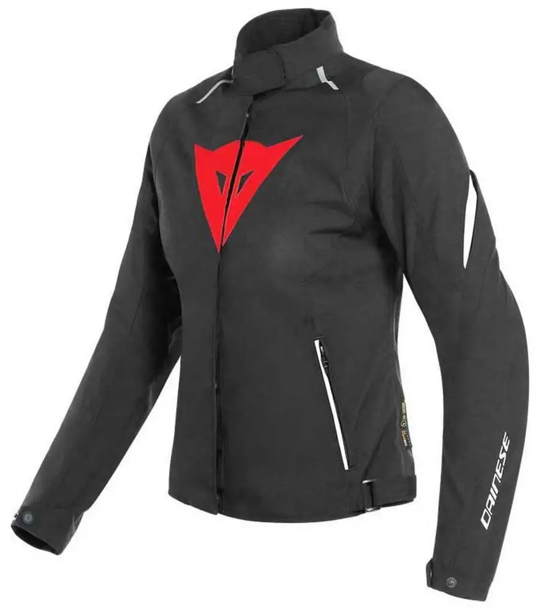 Dainese Laguna Seca 3 D-Dry Jas Dames Zwart Lava Rood Wit