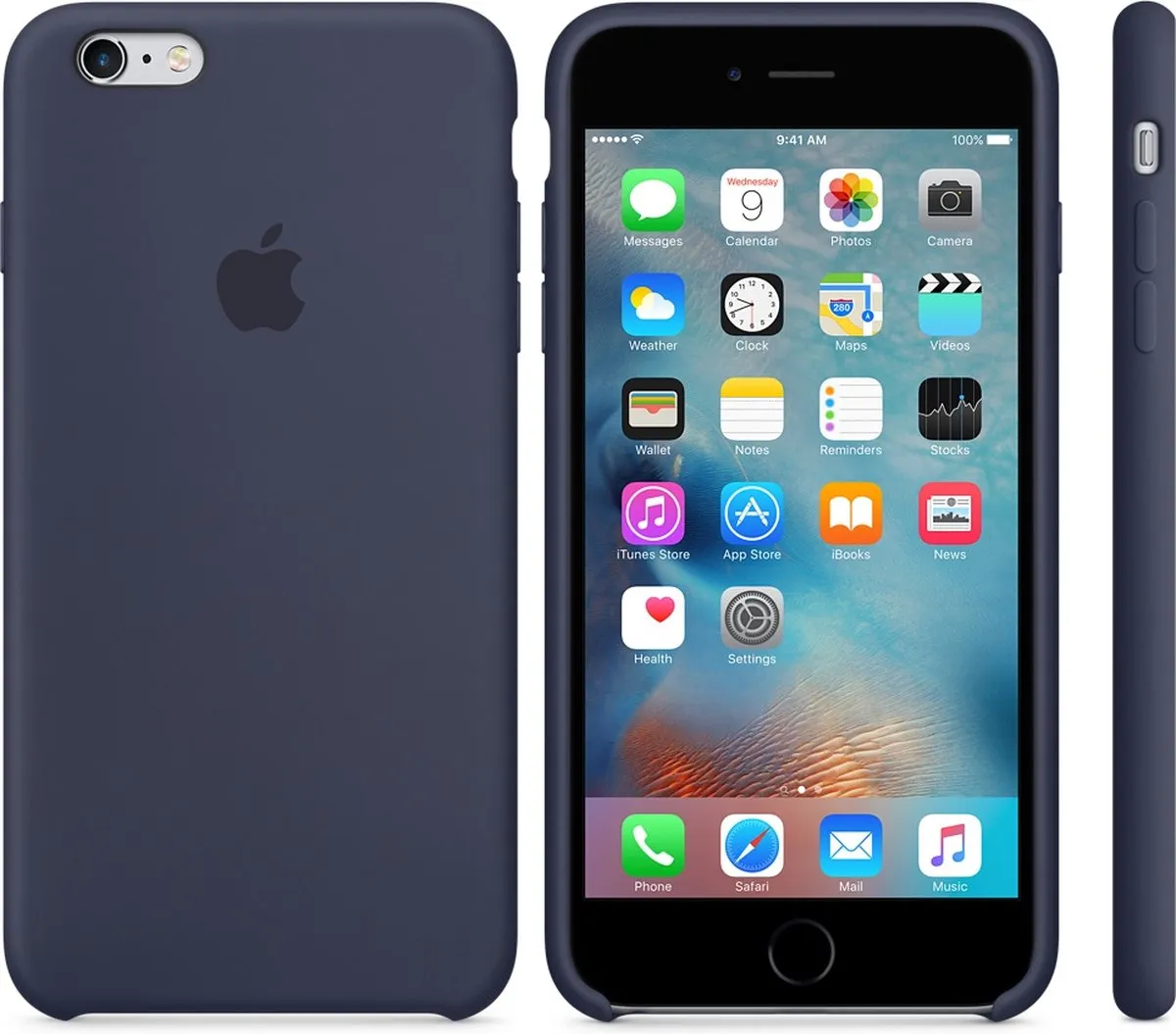 Apple Siliconen Hoesje iPhone 6/6s Plus MKXL2ZM/A - Midnight Blue - afbeelding 6 van 6