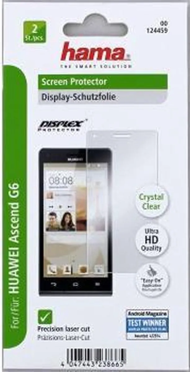 Hama Mobile Screen Protector Huawei Ascend G6 2 Stuks