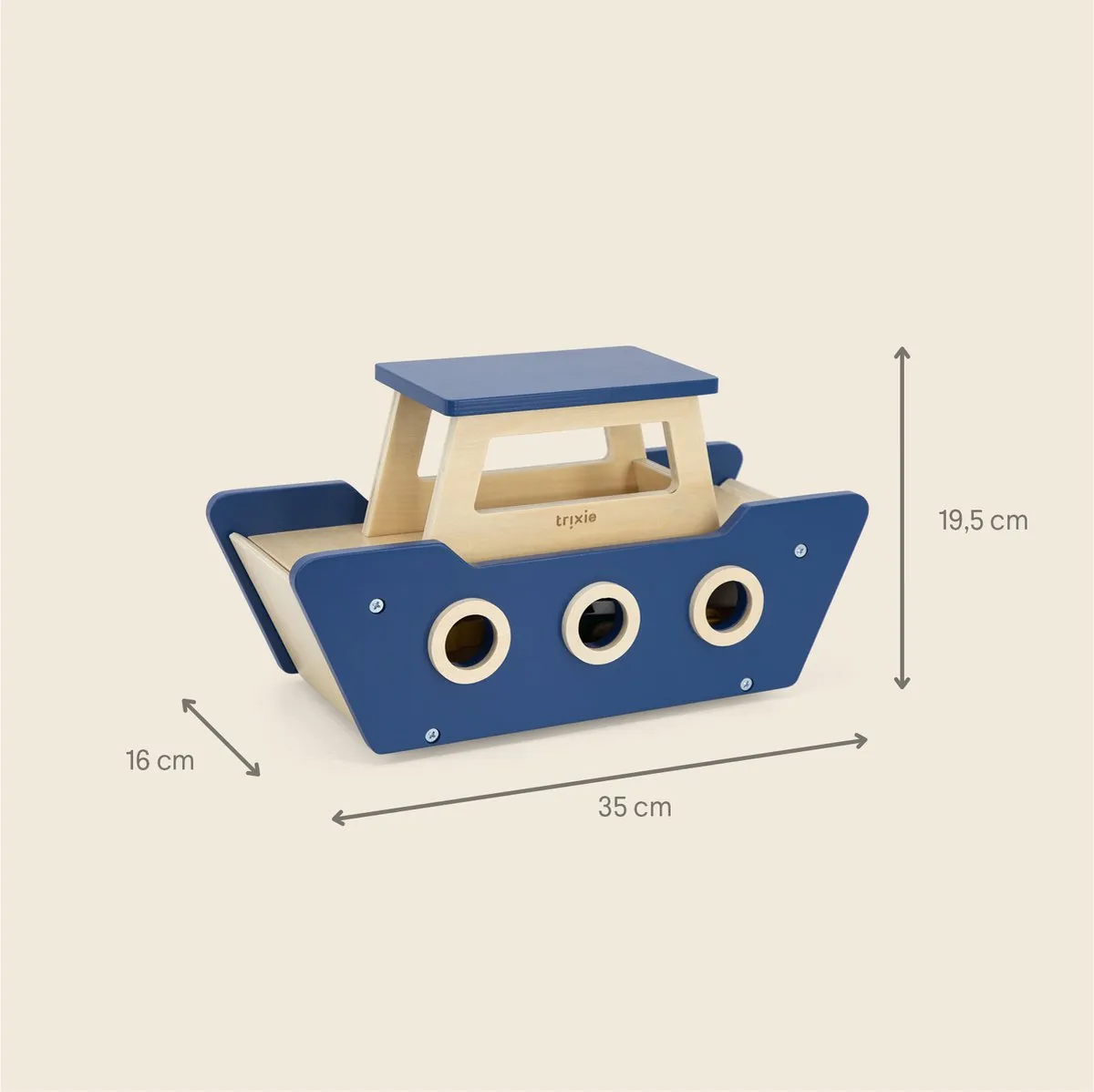 Trixie Houten Veerboot - Multi - 2 Auto's - FSC 5400858364968