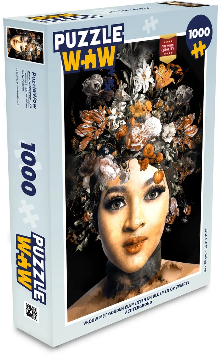 PuzzleWow Bloemen Make-up Legpuzzel 1000 Stuks