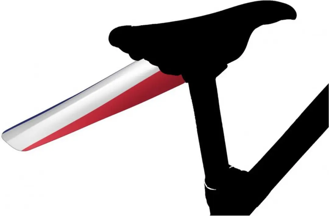 Velox Achterspatbord 34cm Blauw/wit/rood - afbeelding 4 van 5
