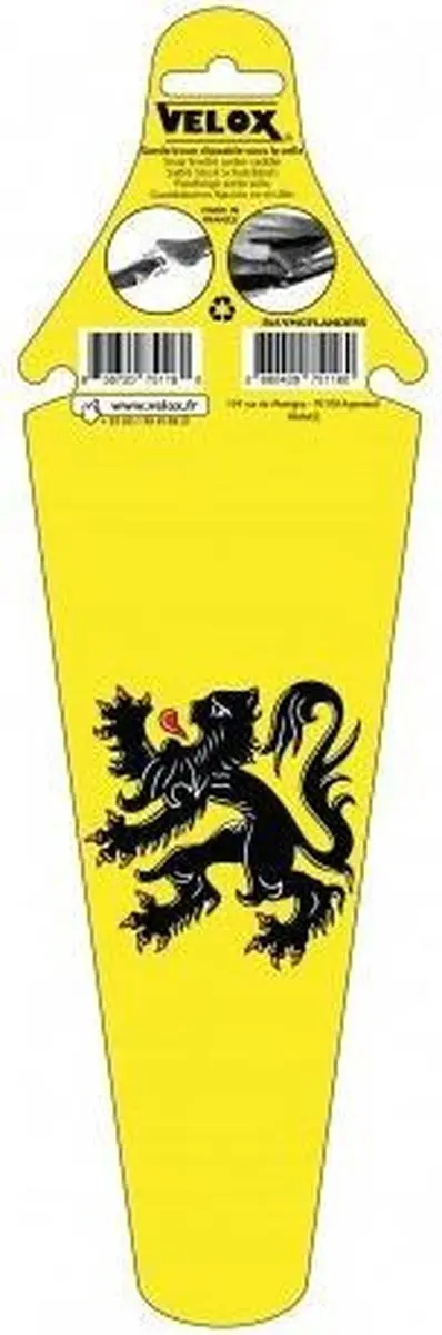 Velox Flanders 34cm Achterspatbord Geel - afbeelding 3 van 3
