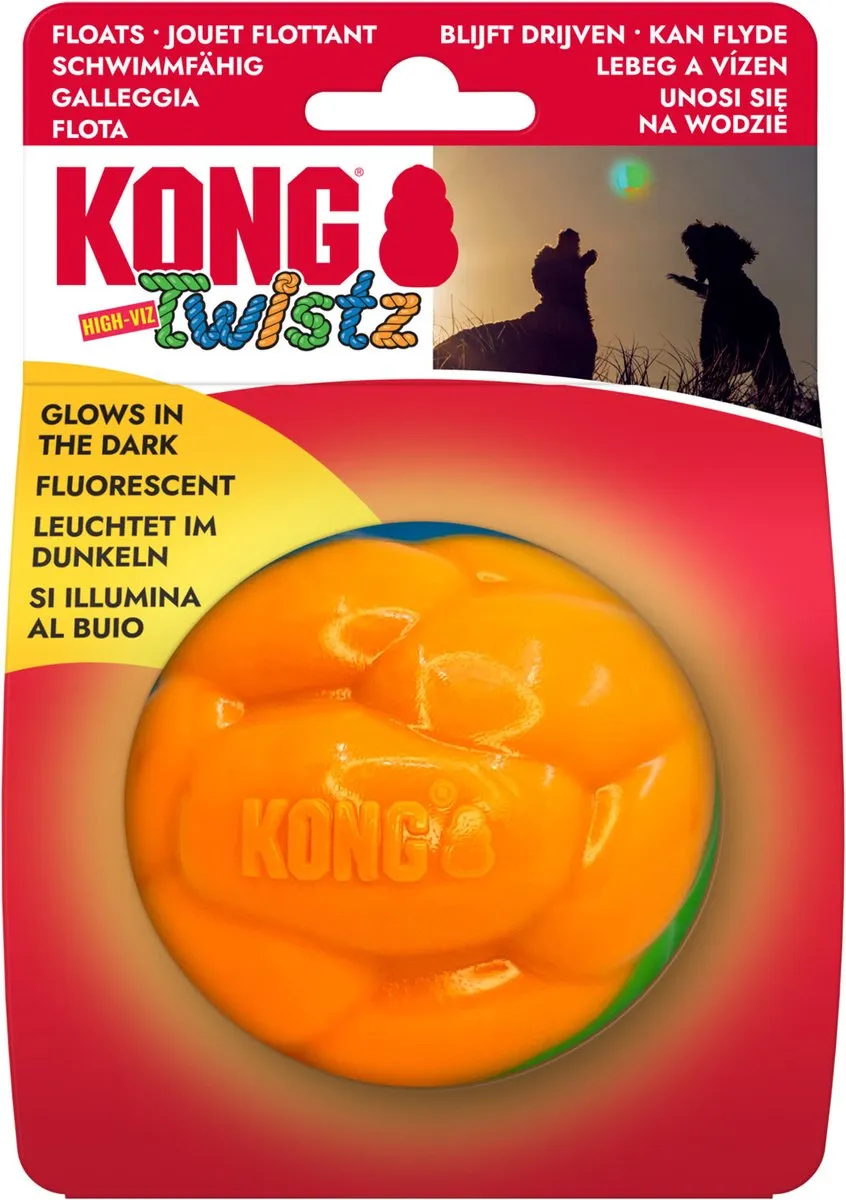 KONG Twistz High-Viz Ball - One Size - afbeelding 3 van 3