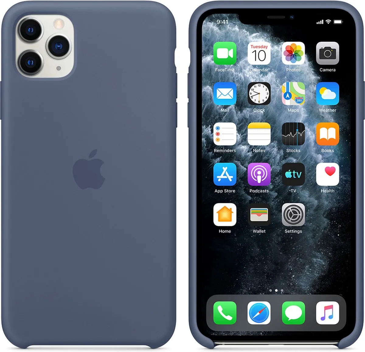 Apple Siliconen Hoesje iPhone 11 Pro Max MX032ZM/A - Alaskablauw