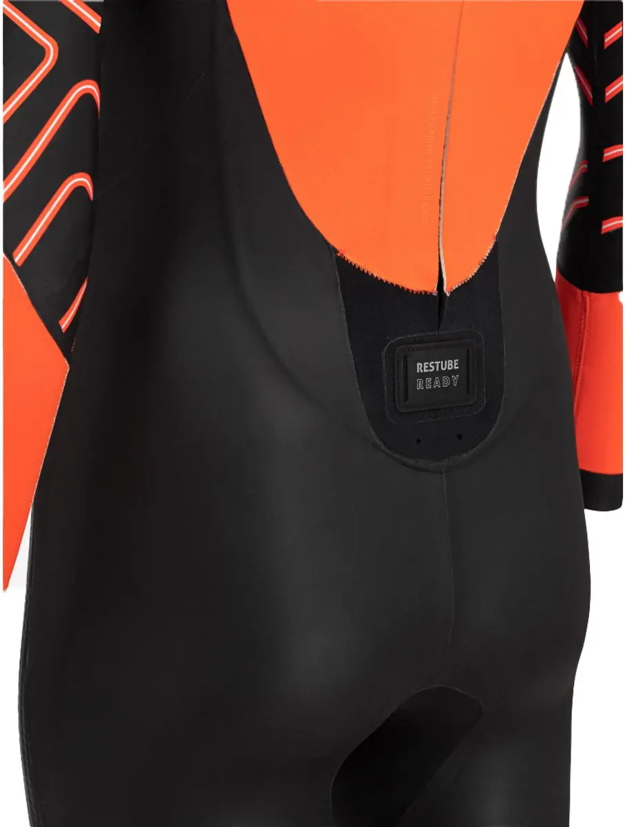 ORCA Zeal Hi-Vis Open Water Wetsuit - Zwart Oranje - afbeelding 5 van 6