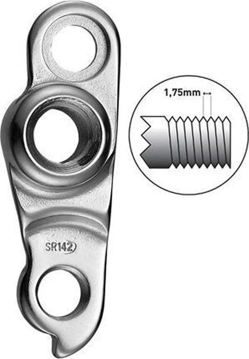 Union Derailleurhanger GH-087 Zilver - afbeelding 5 van 6