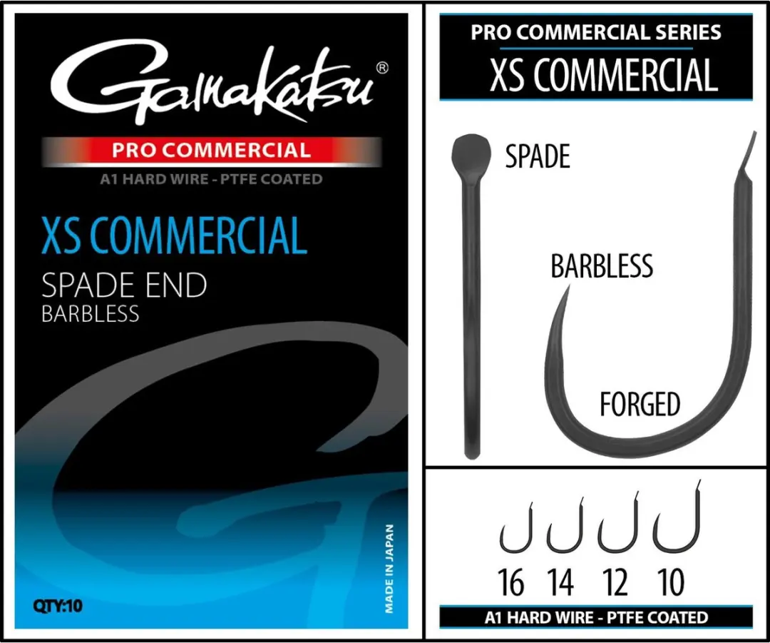 Gamakatsu PRO-C XS Commercial Spade Haken 14 - 10 Stuks