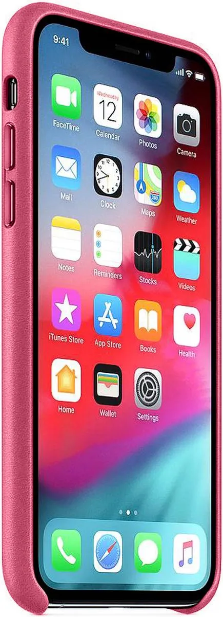 Apple Leren Hoesje iPhone X - Roze - MQTJ2ZM/A