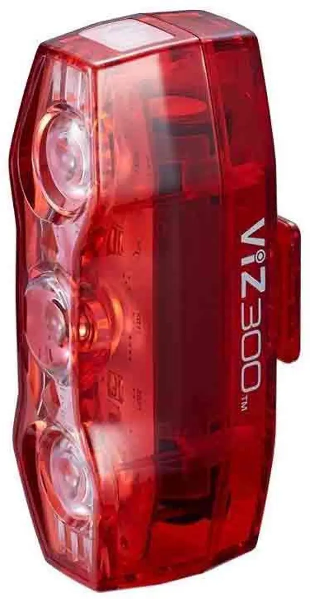 Cateye Viz300 achterlicht - Rood - afbeelding 2 van 2