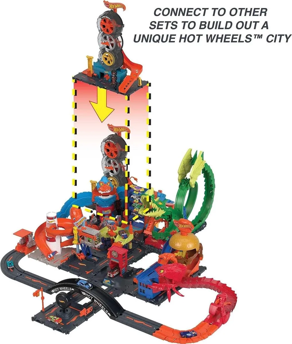Hot Wheels City Super Banden Shop HDP02 - Meerkleurig - afbeelding 6 van 6