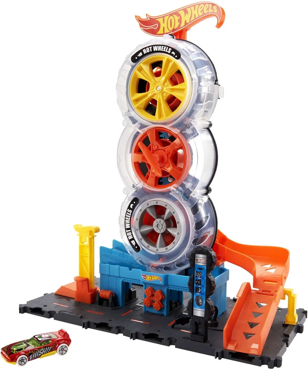 Hot Wheels City Super Banden Shop HDP02 - Meerkleurig