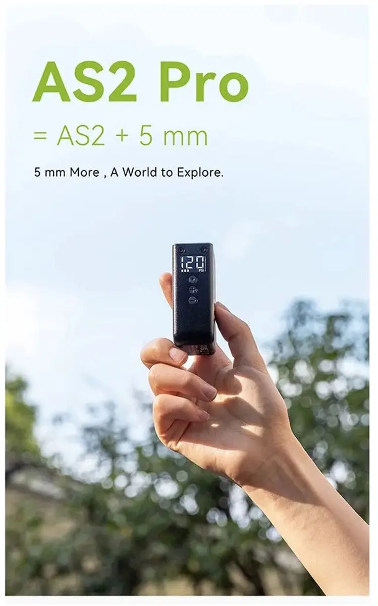 Cycplus AS2 PRO Elektrische Fietspomp - Zwart - afbeelding 2 van 6