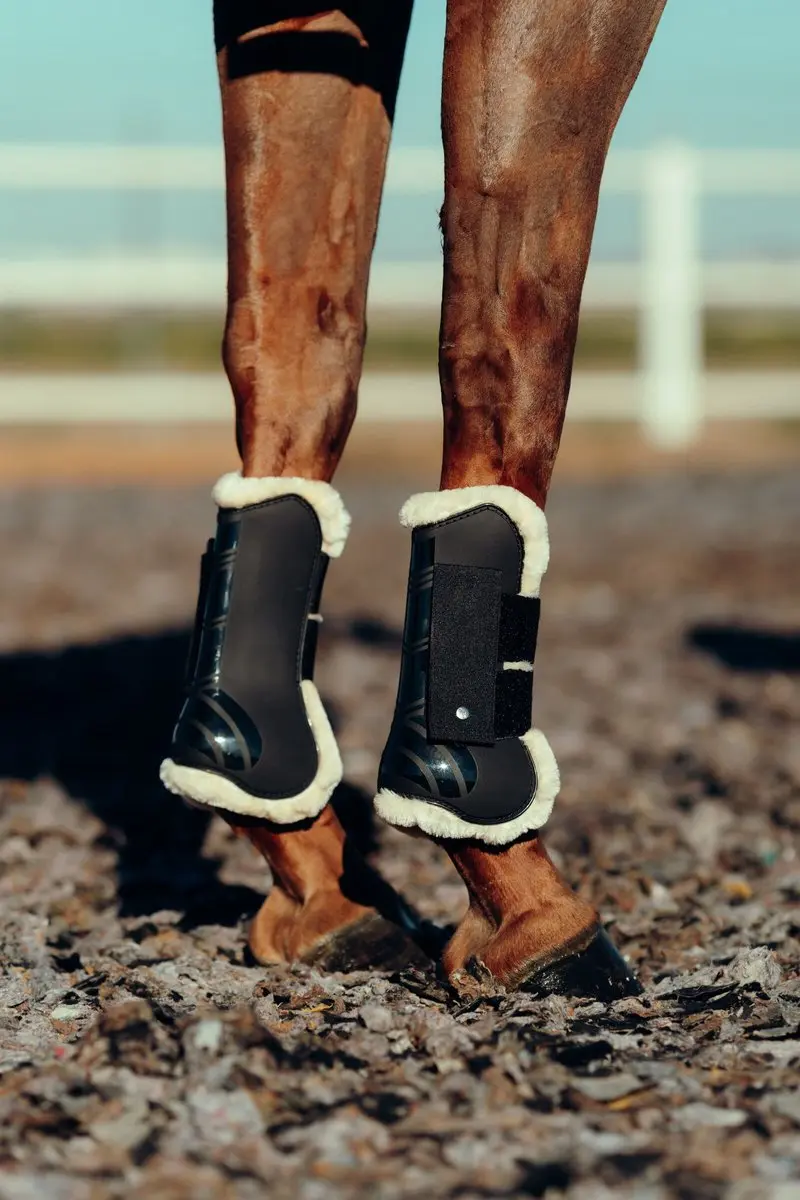 Horze Caliber Peesbeschermers Pony - Black - afbeelding 2 van 5