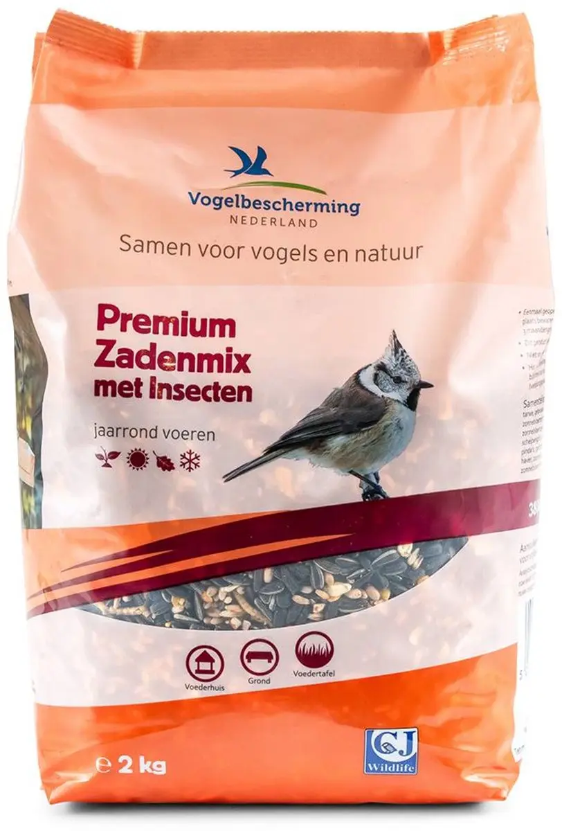 Vogelbescherming Nederland Zaden met Insecten 2kg - afbeelding 4 van 4