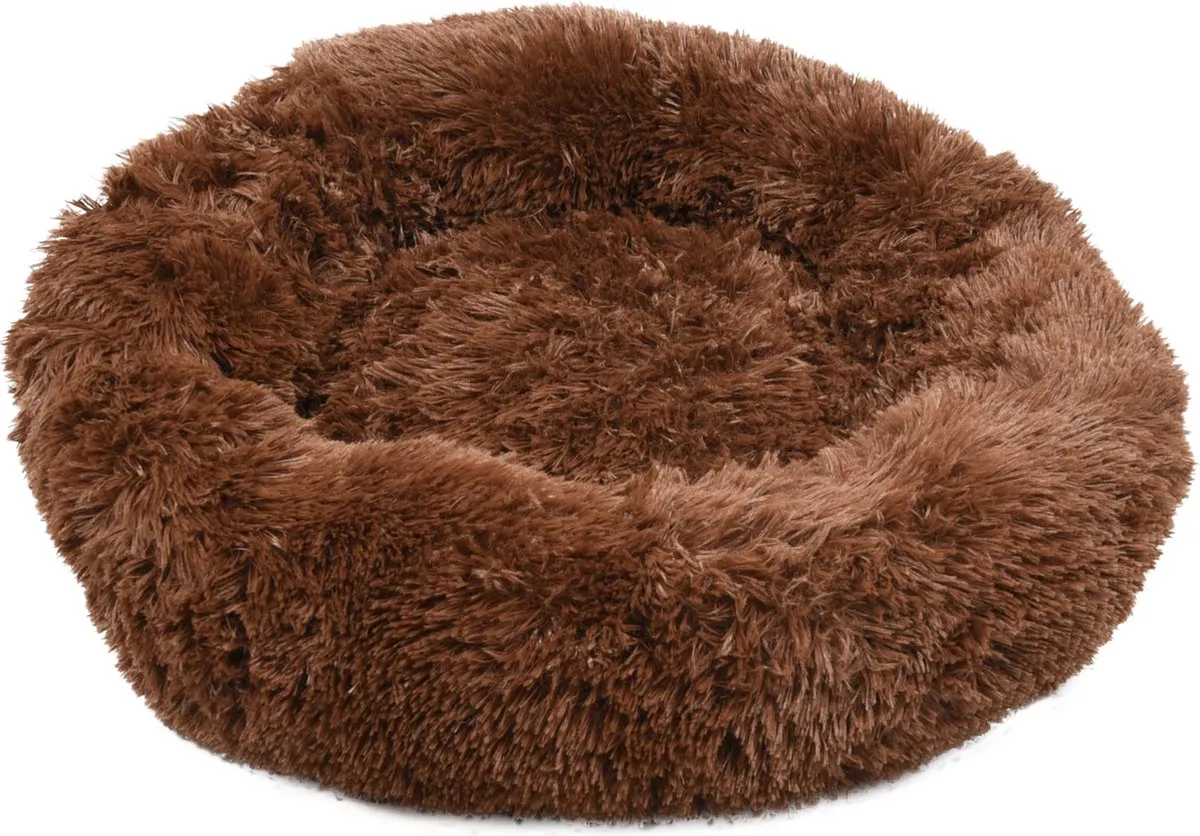 Flamingo Donut Hondenmand Krems Bruin Ø50cm