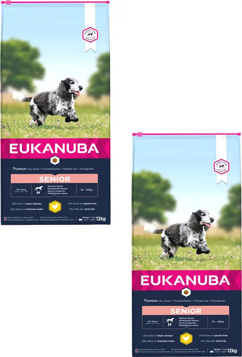 Eukanuba Caring Senior Medium Breed Kip