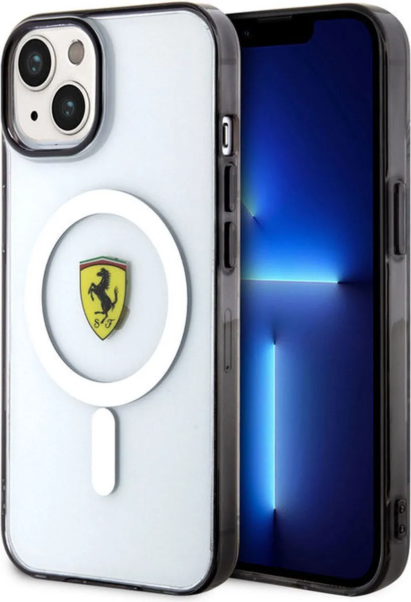 Ferrari Transparante iPhone 14 Plus Hoes - MagSafe - 3666339121143