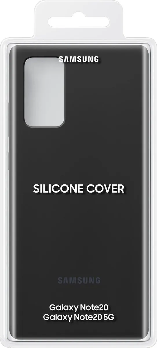 Samsung Silicone Hoesje Galaxy Note20 - Zwart