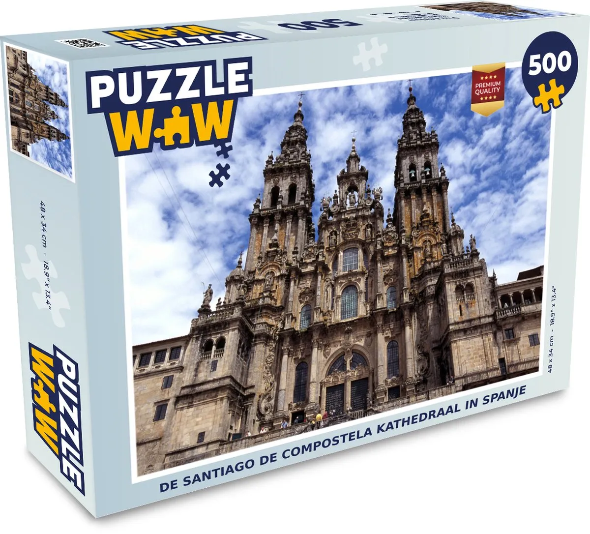 PuzzleWow De Santiago de Compostela Legpuzzel 500 Stuks