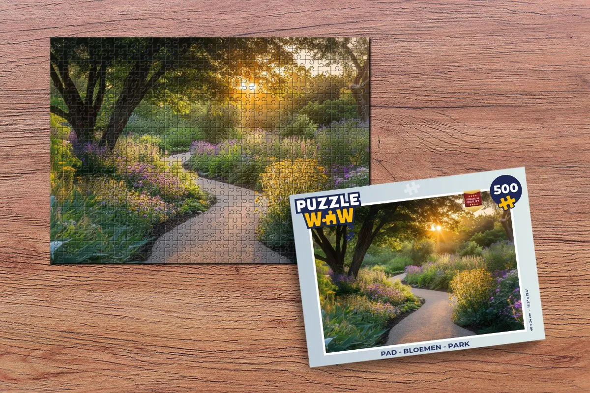 PuzzleWow Bloemen Park Legpuzzel 500 Stuks - MPN 8721173244016