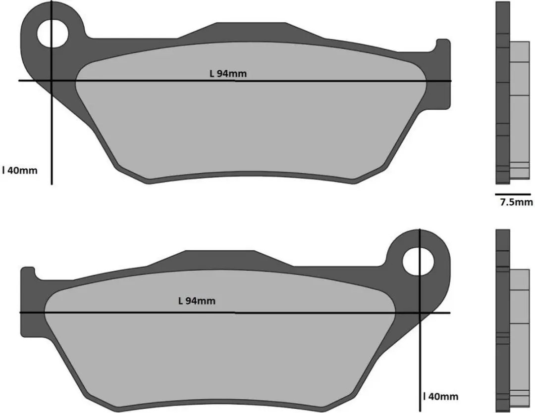 Remblokken Ferodo voor Scooter MBK 125 Ypr Skycruiser 2006 tot 2009 vooraan Nieu