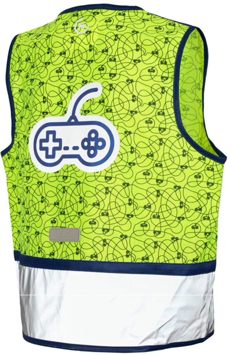 Wowow Zippy Jacket Veiligheidsvest - S Geel - afbeelding 2 van 2