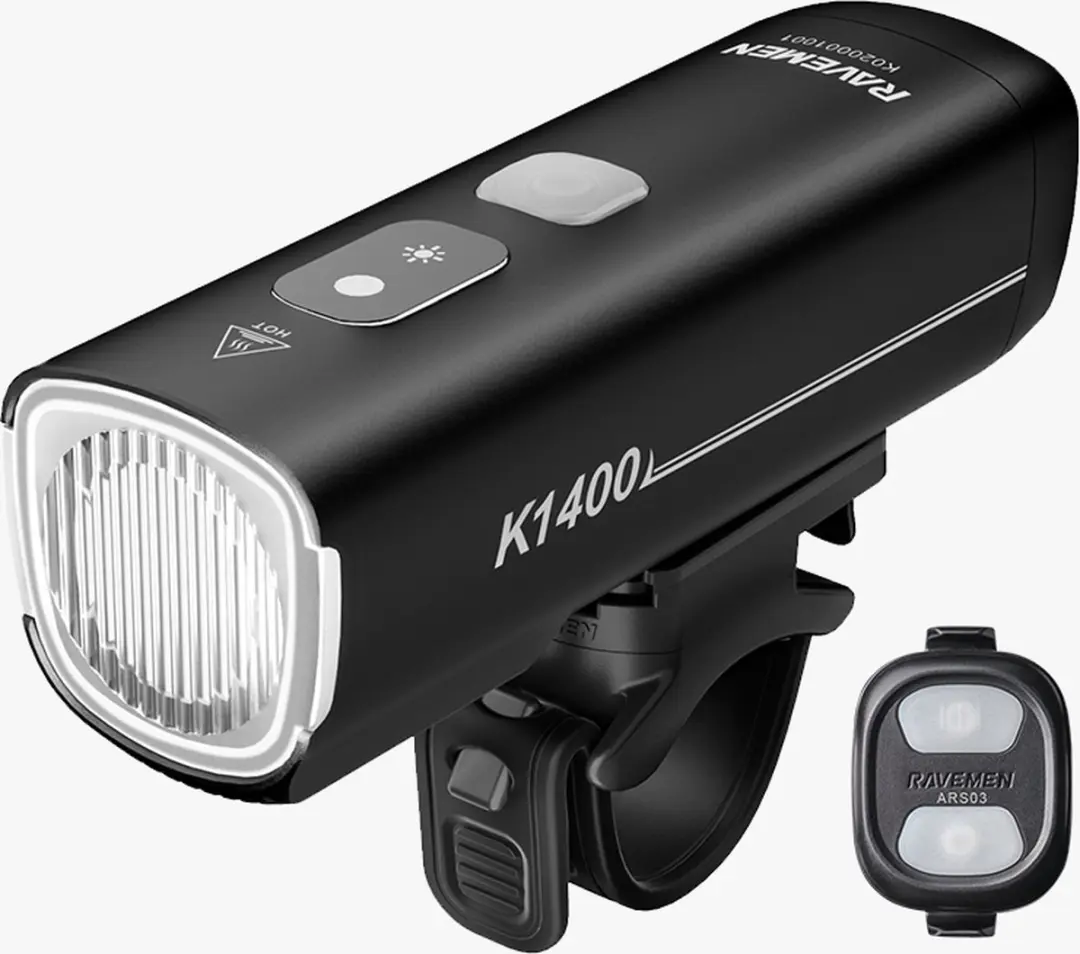 Ravemen K1400 fiets koplamp 1400 lumen