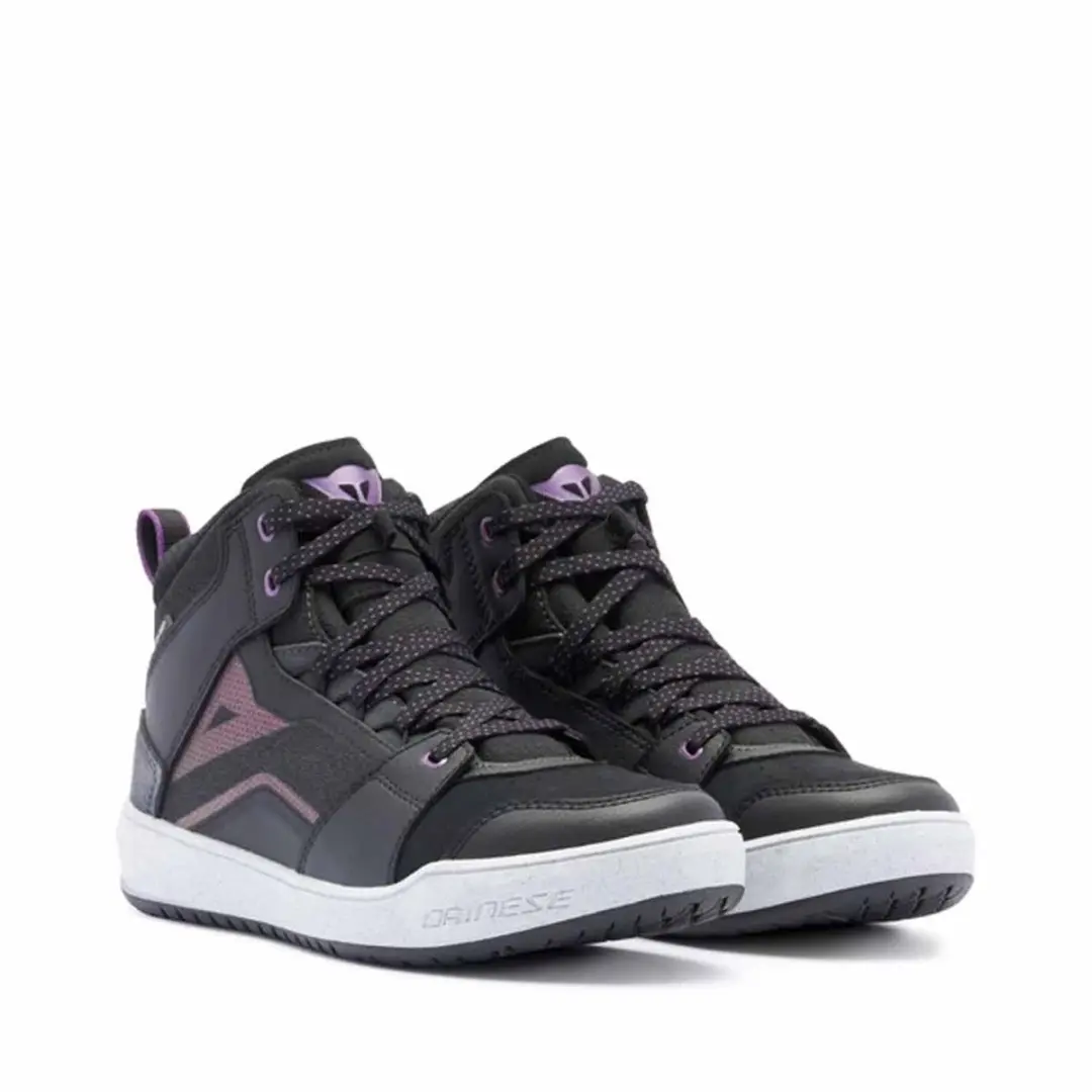 Dainese Suburb D-WP Schoenen WMN Zwart Wit Metal Paars