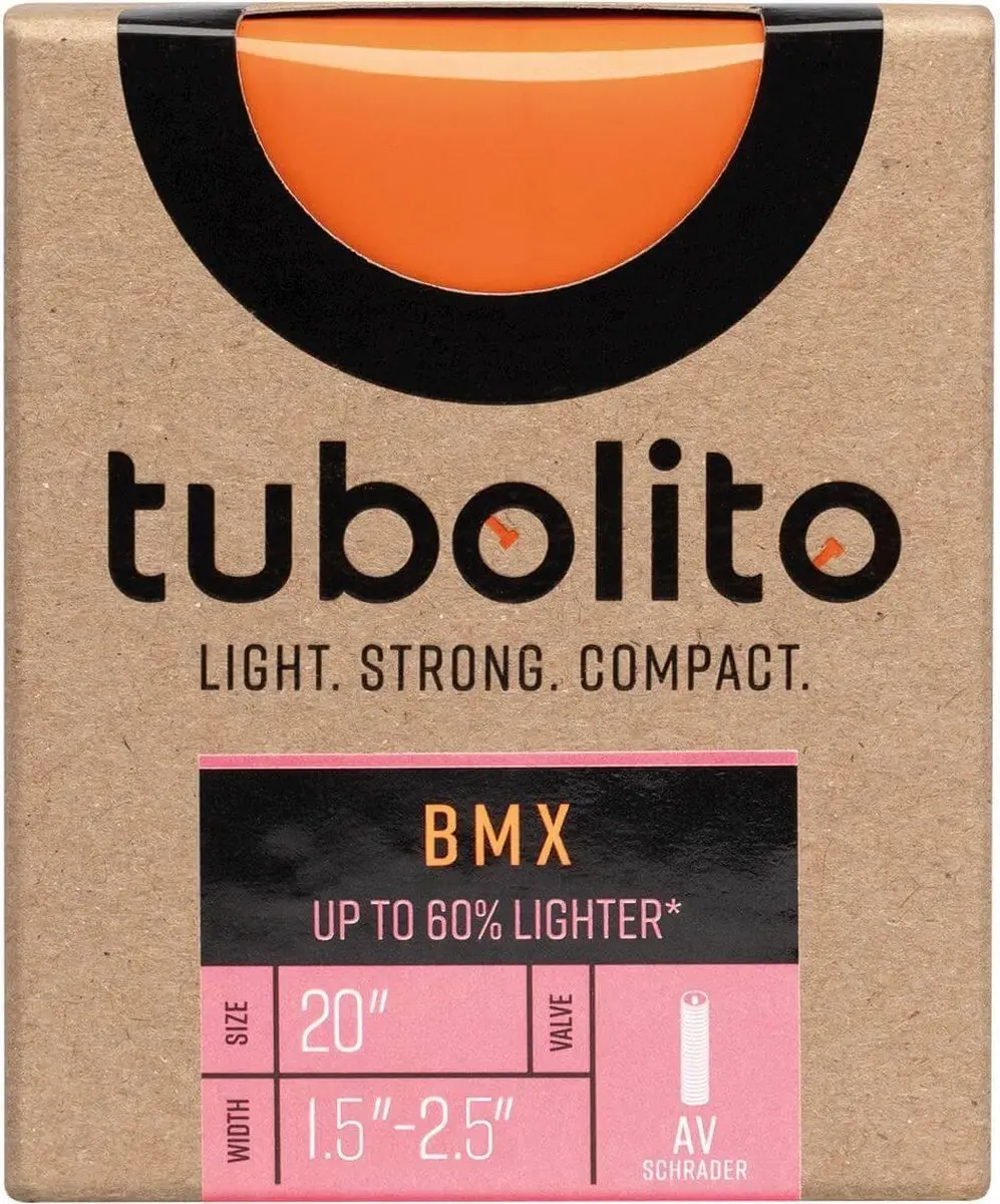 Tubolito BMX Binnenband 20x1.5-2.5 Schrader Oranje - afbeelding 4 van 6