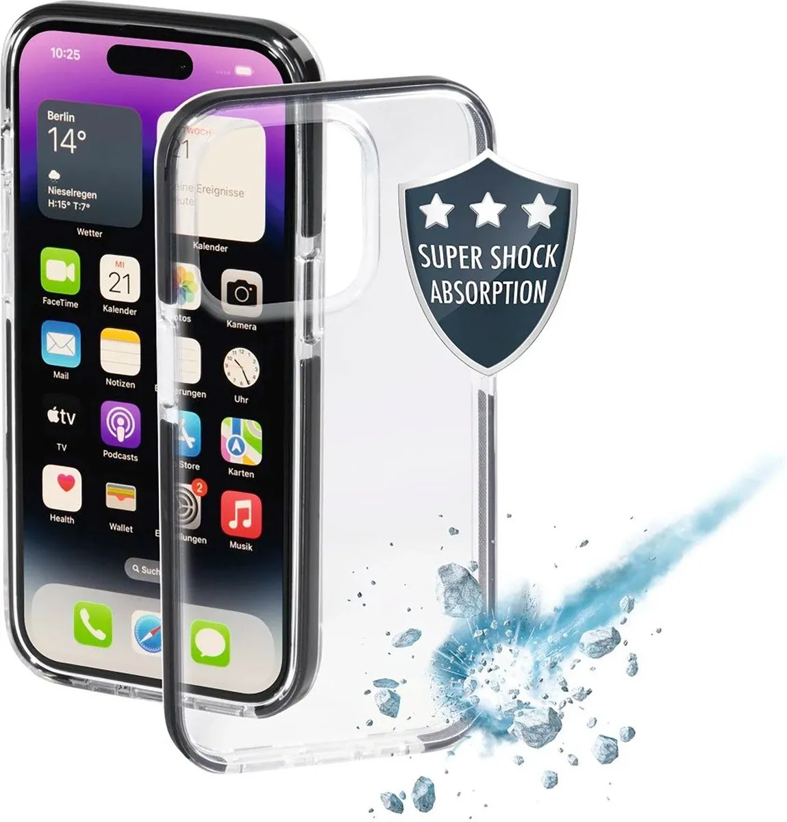 Hama Prime Line Protector Cover iPhone 14 Pro Max - Zwart