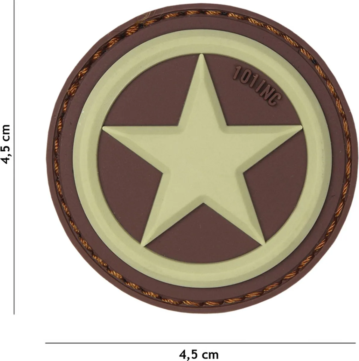101 Inc Embleem 3D PVC USA Star Coyote