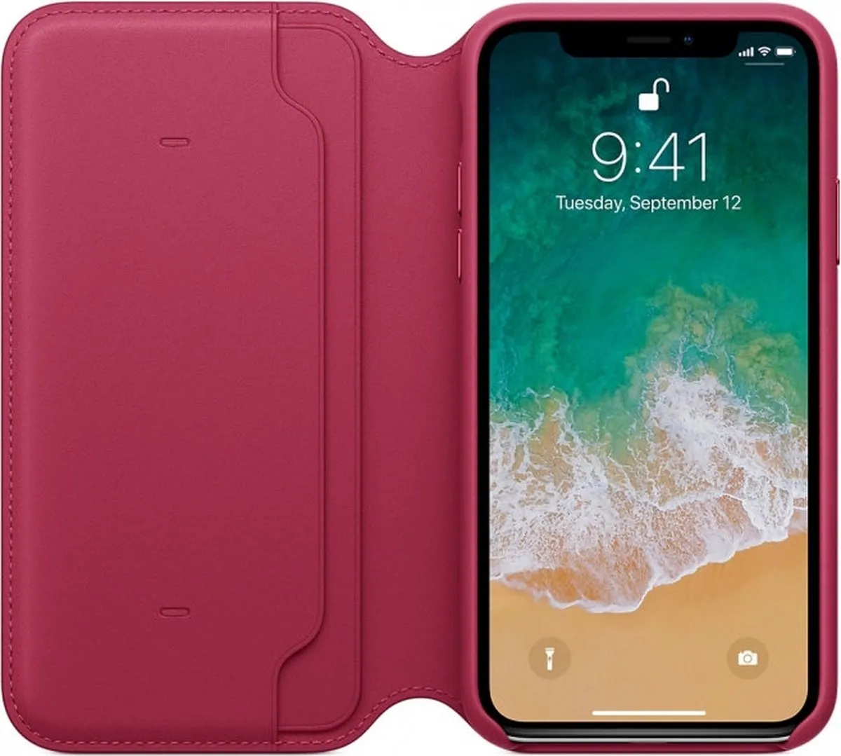 Apple Folio Hoesje iPhone X MQRX2ZM/A - Rood