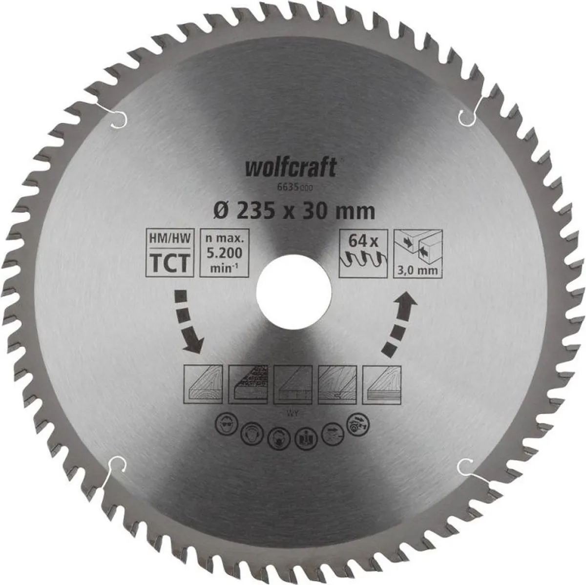 Wolfcraft Handcirkelzaagblad HM 6635000