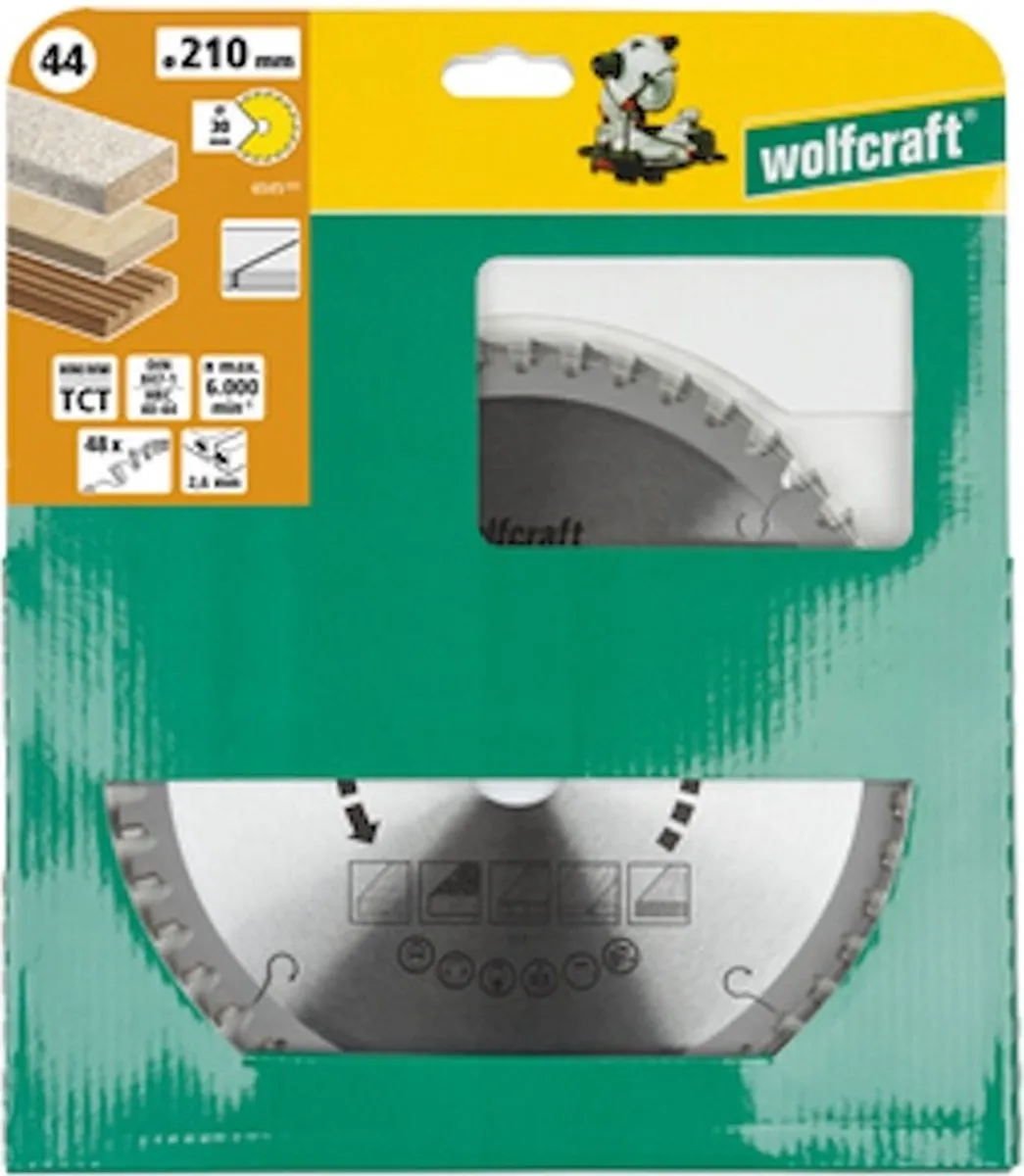 Wolfcraft Handcirkelzaagblad HM 6635000 - 235mm - 64 Tanden
