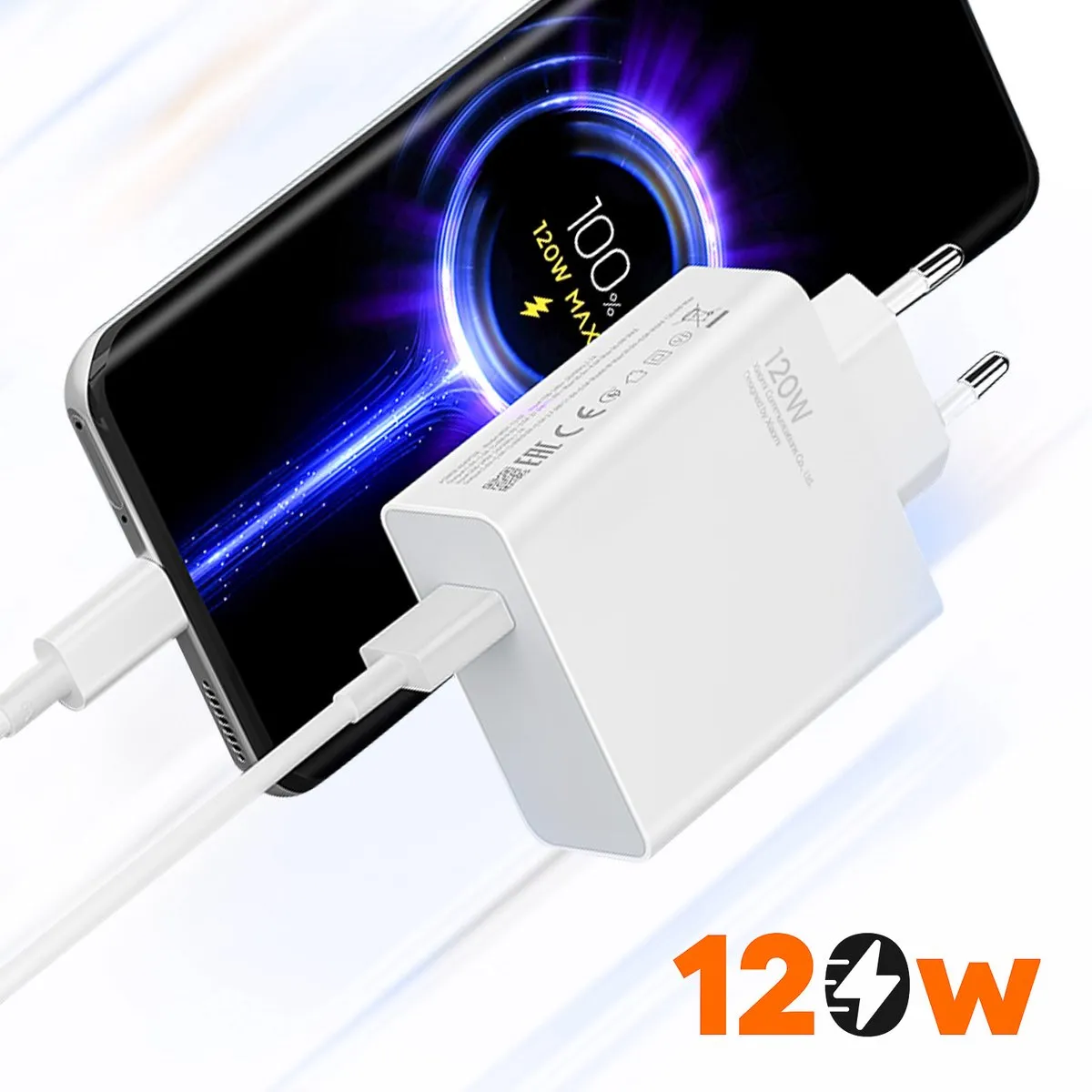 Xiaomi Originele Power Adapter 120W - USB-C - Wit
