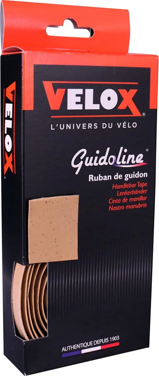 Velox Guidoline Cork stuurlint 2,5 x 30mm - Bruin - afbeelding 2 van 3