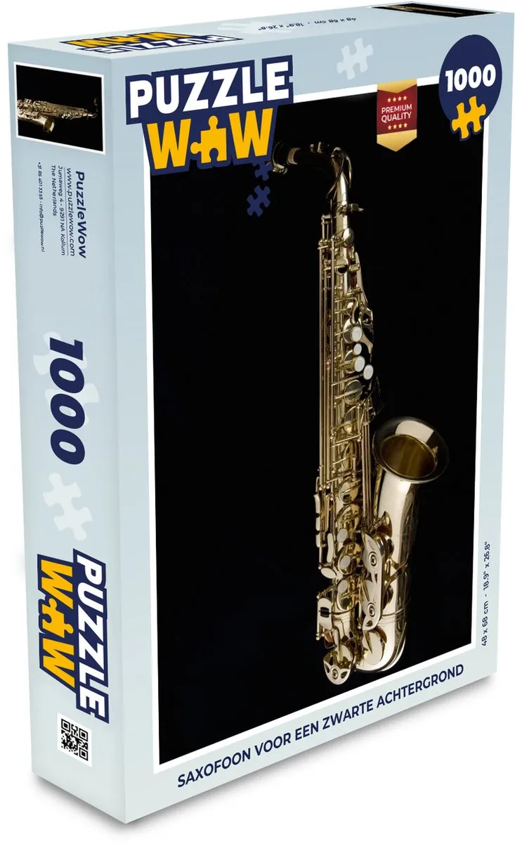 PuzzleWow Saxofoon Legpuzzel 1000 Stuks - Multicolor