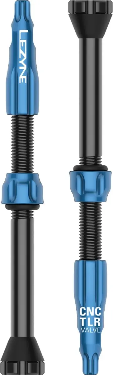 LEZYNE Bandenplakkers CNC TLR TUBELESS VALVE 60MM BLUE