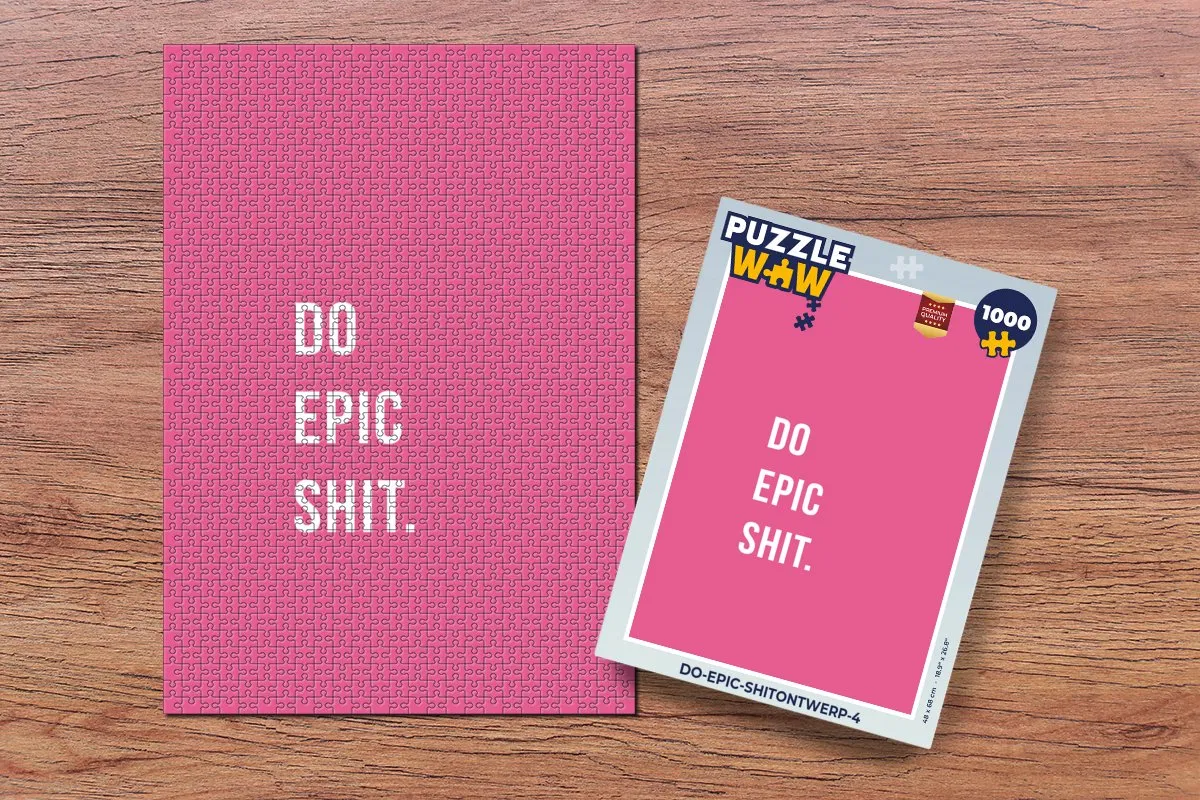 PuzzleWow Quotes Legpuzzel 1000 Stuks - Multicolor