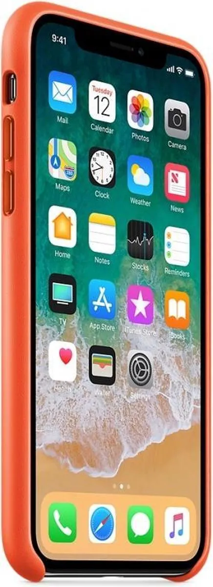 Apple Leren Hoesje iPhone X - MRGK2ZM/A - Oranje