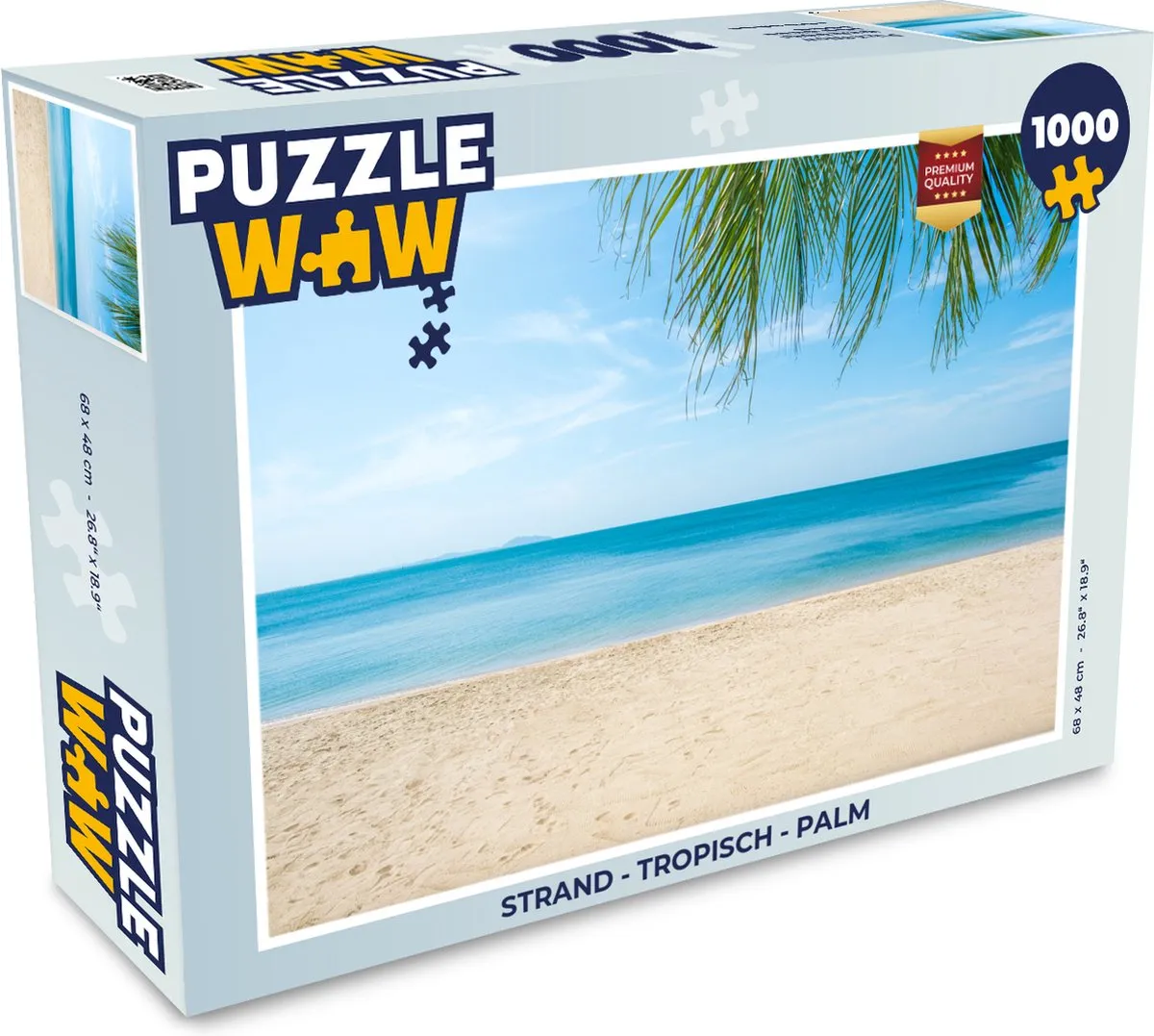 PuzzleWow Strand Tropisch Legpuzzel 1000 Stuks