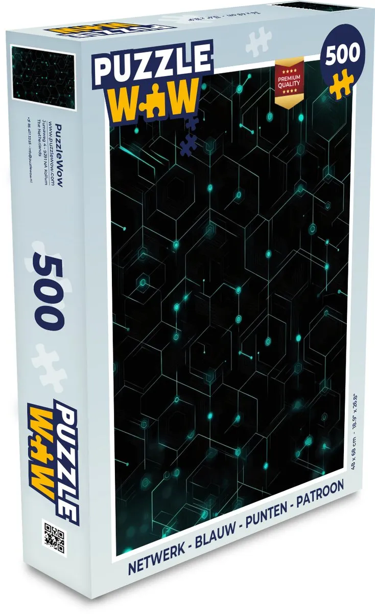 PuzzleWow Netwerk Legpuzzel 500 Stuks