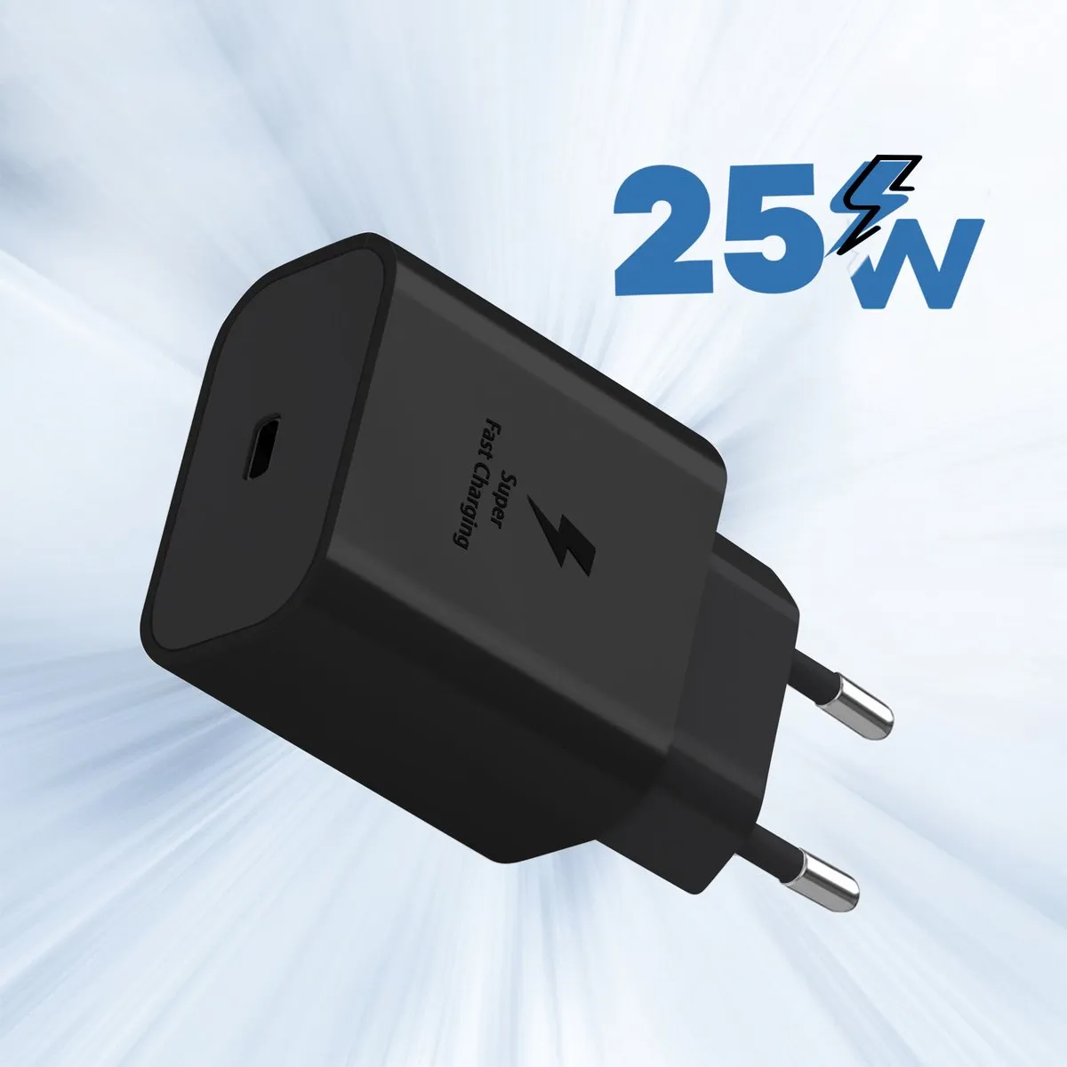 Samsung 25W USB-C Adapter - Zwart - voor Galaxy Z Flip5