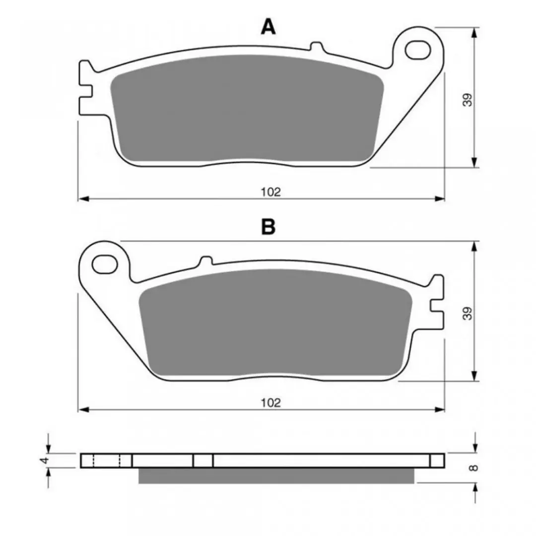 Plaquette de frein Ferodo pour Moto Honda 600 VT C SHADOW PC16 1994 à 1998 AV N