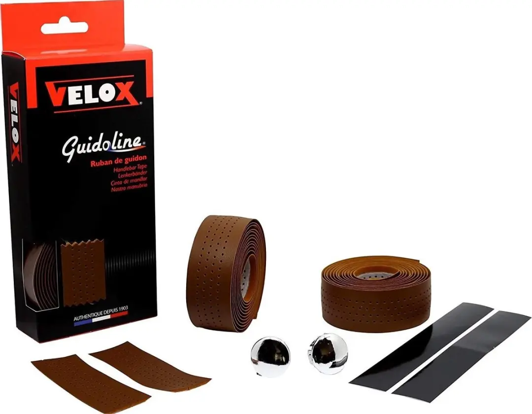 Velox Soft Micro Perforated stuurlint 1900mm - Bruin - afbeelding 2 van 3