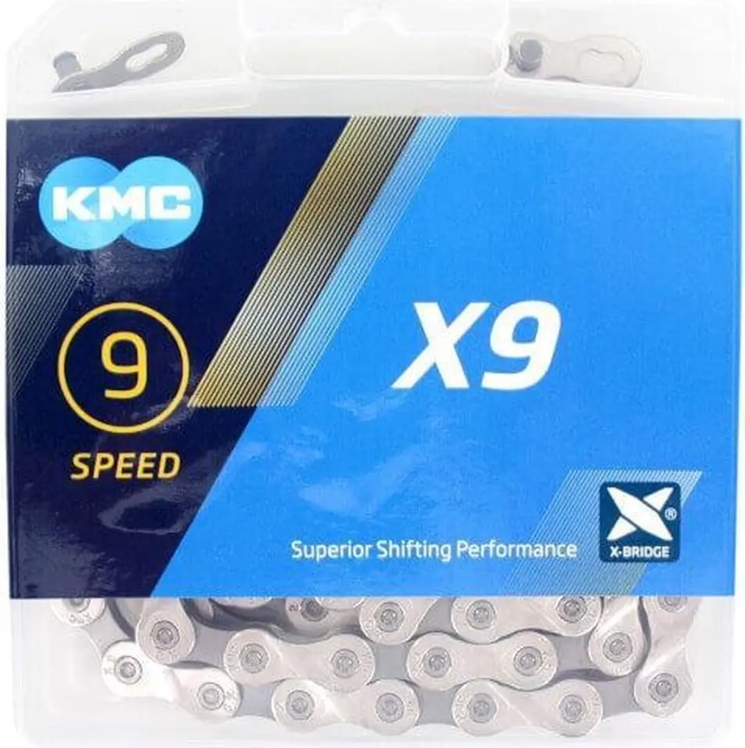 KMC X9 9-speed ketting 122 schakels - Zilver - afbeelding 4 van 5
