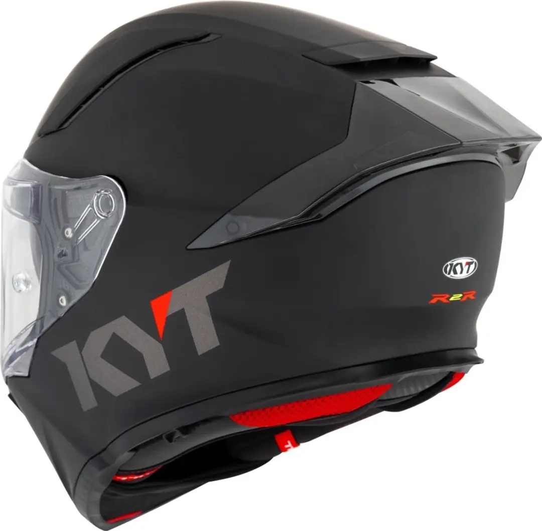 Kyt R2R Plain Mat Zwart Integraalhelm L - afbeelding 2 van 6